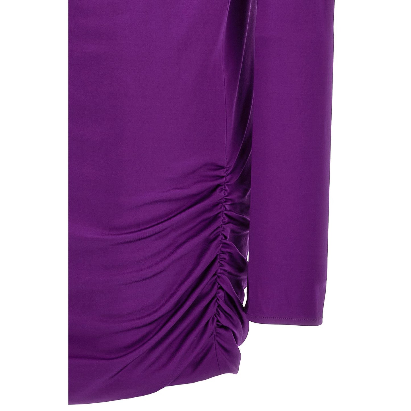 Versace Purple Viscose Short Dress