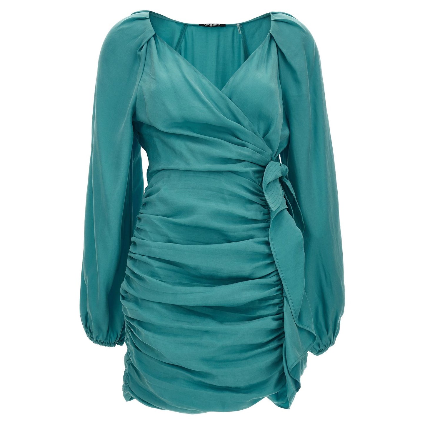 Ungaro Blue Lyocell Mini Skirt