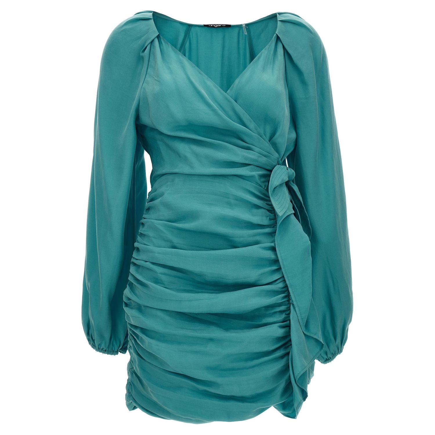 Ungaro Blue Lyocell Mini Skirt