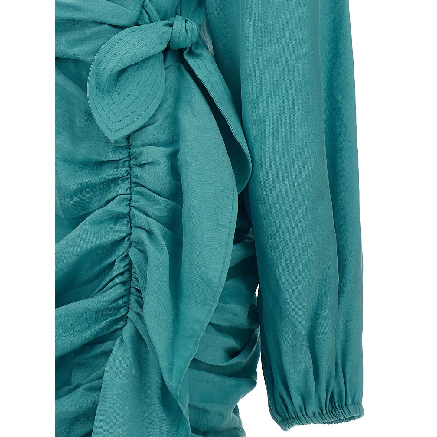 Ungaro Blue Lyocell Mini Skirt