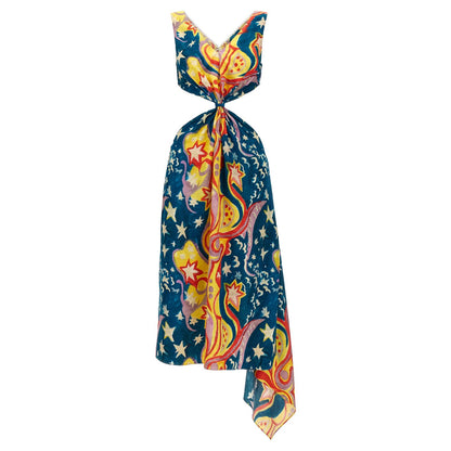 Marni Multicolor Viscose Long Dress