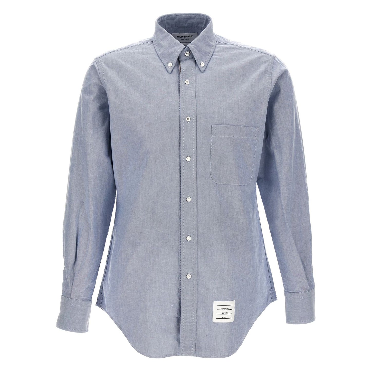 Thom Browne Blue Cotton Blouse