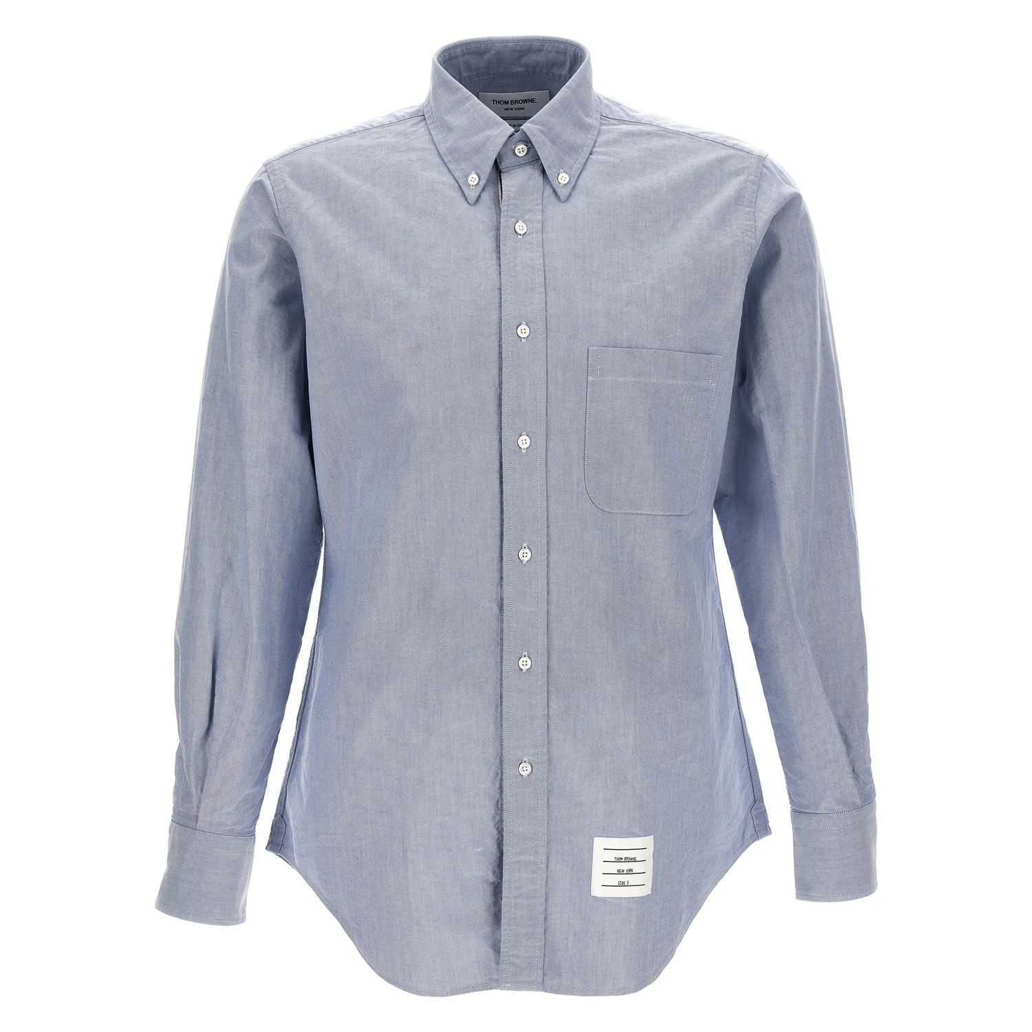 Thom Browne Blue Cotton Blouse