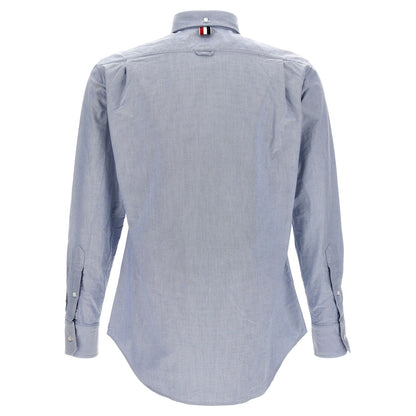 Thom Browne Blue Cotton Blouse