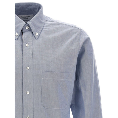 Thom Browne Blue Cotton Blouse