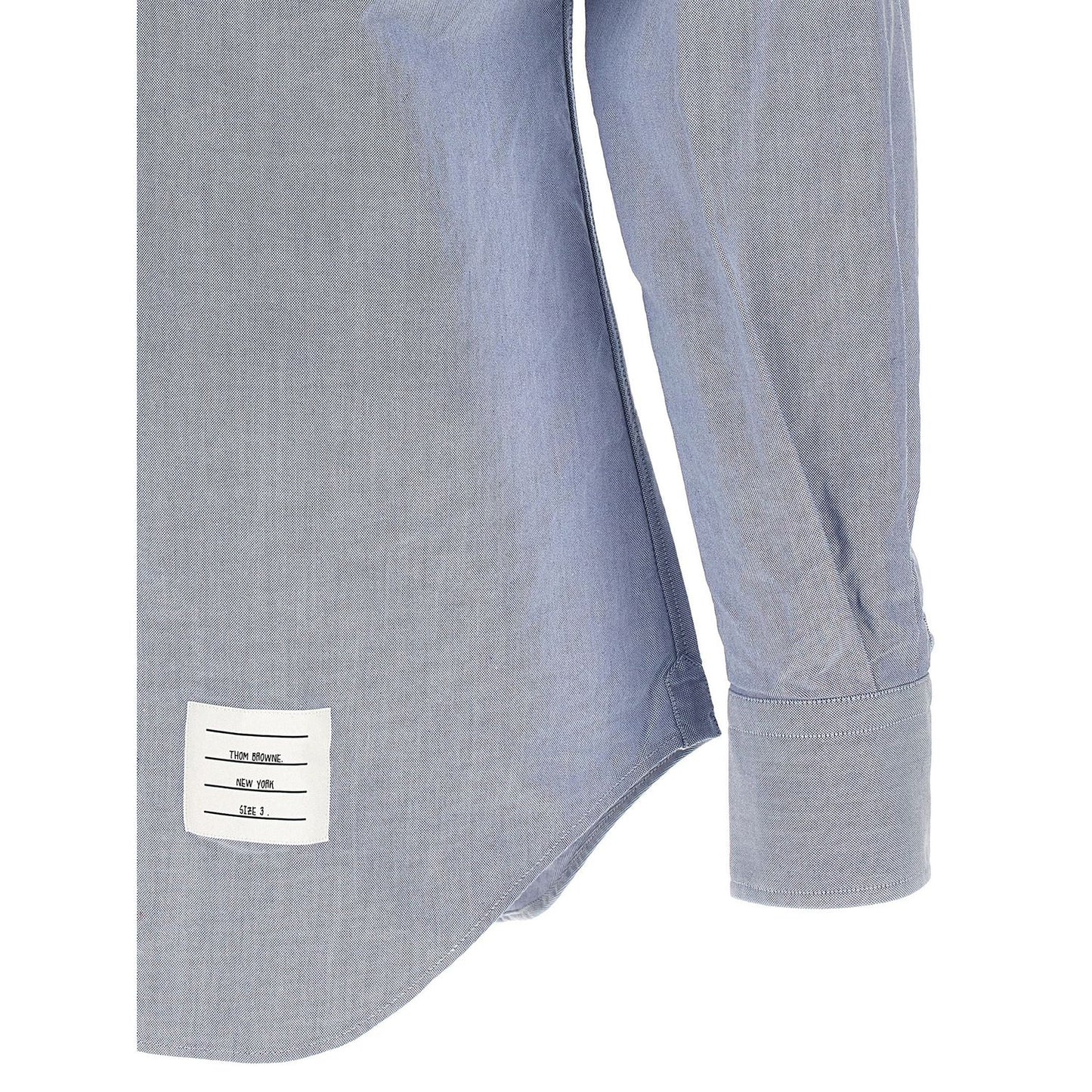 Thom Browne Blue Cotton Blouse