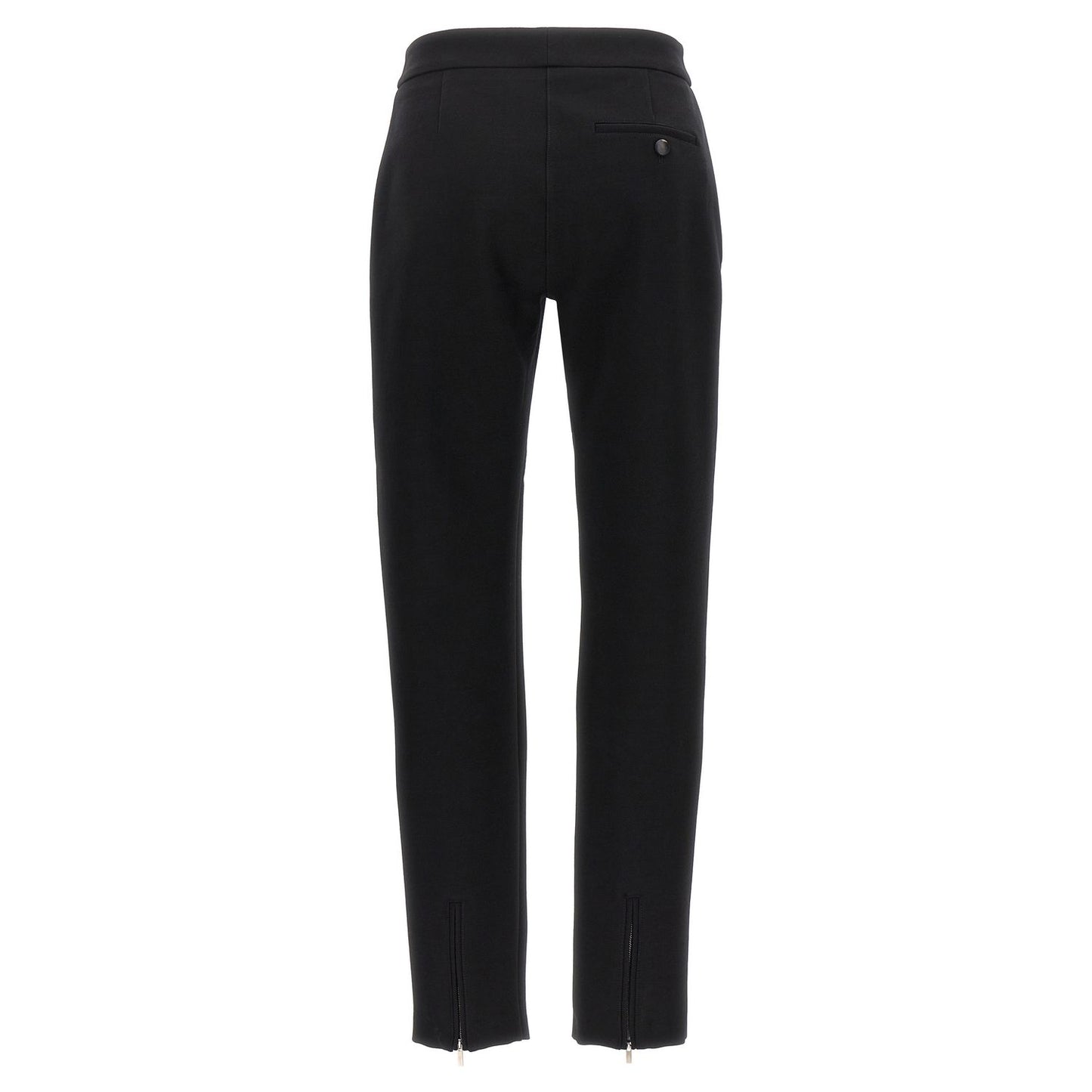 Ferragamo Black Elastane Skinny Pants