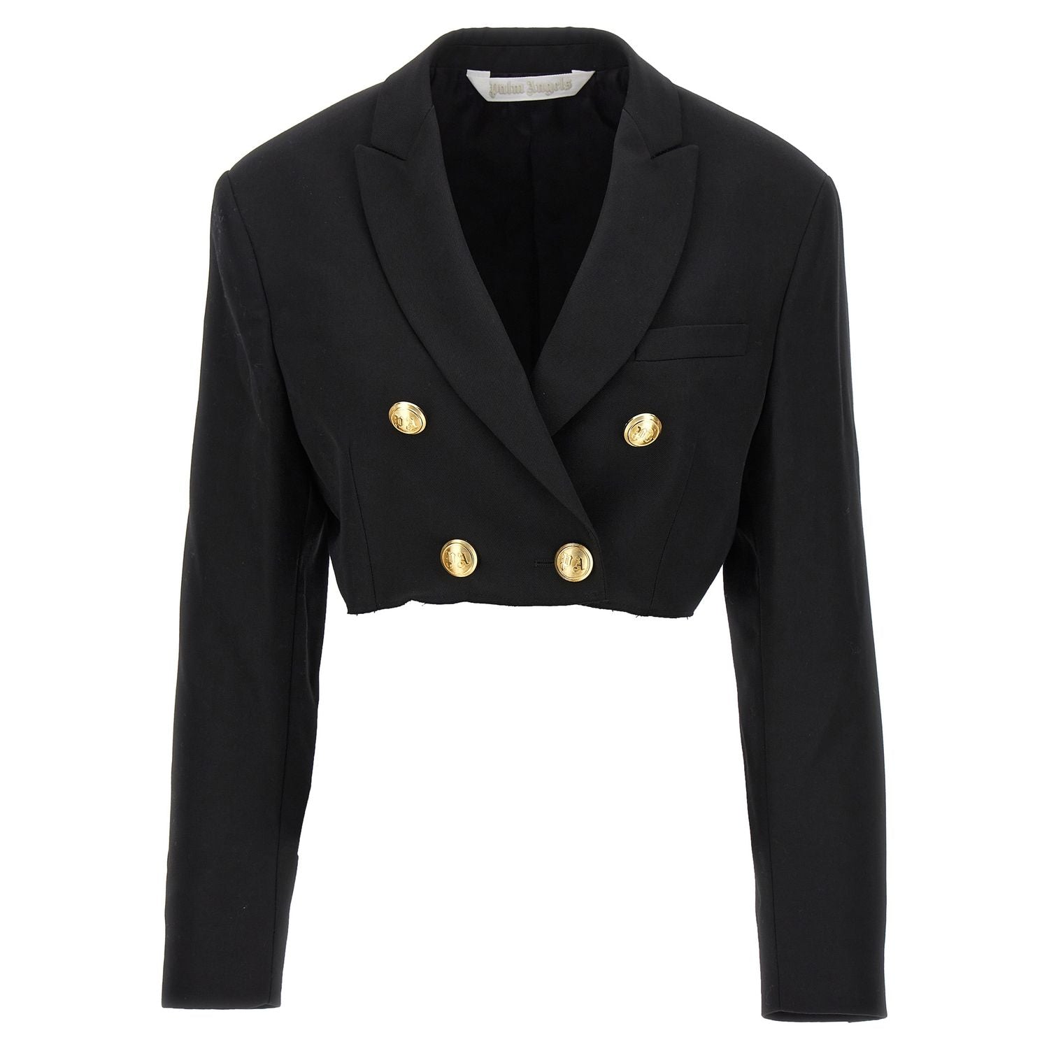 Palm Angels Black Polyester Blazer