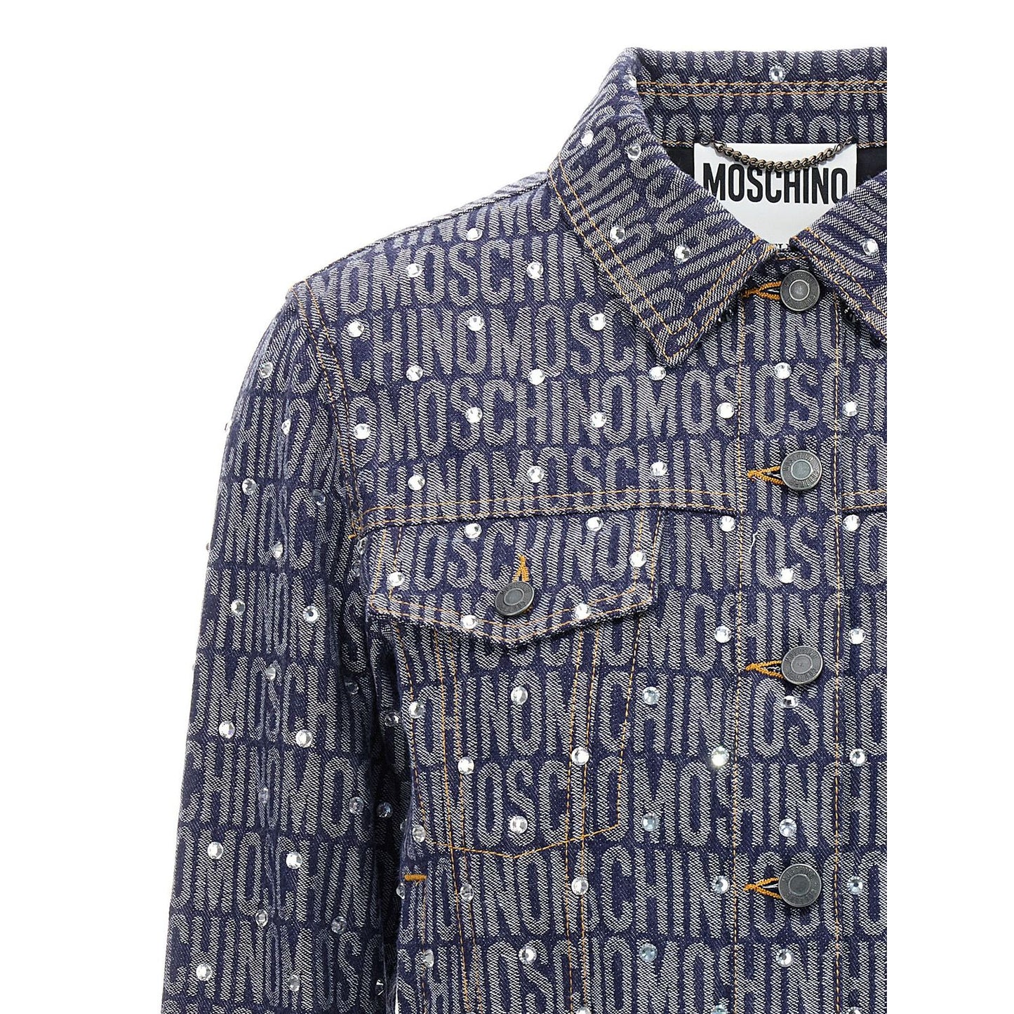 Moschino Blue Cotton Denim Jacket