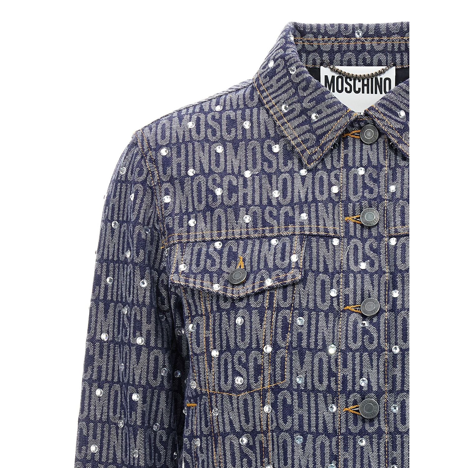 Moschino Blue Cotton Denim Jacket