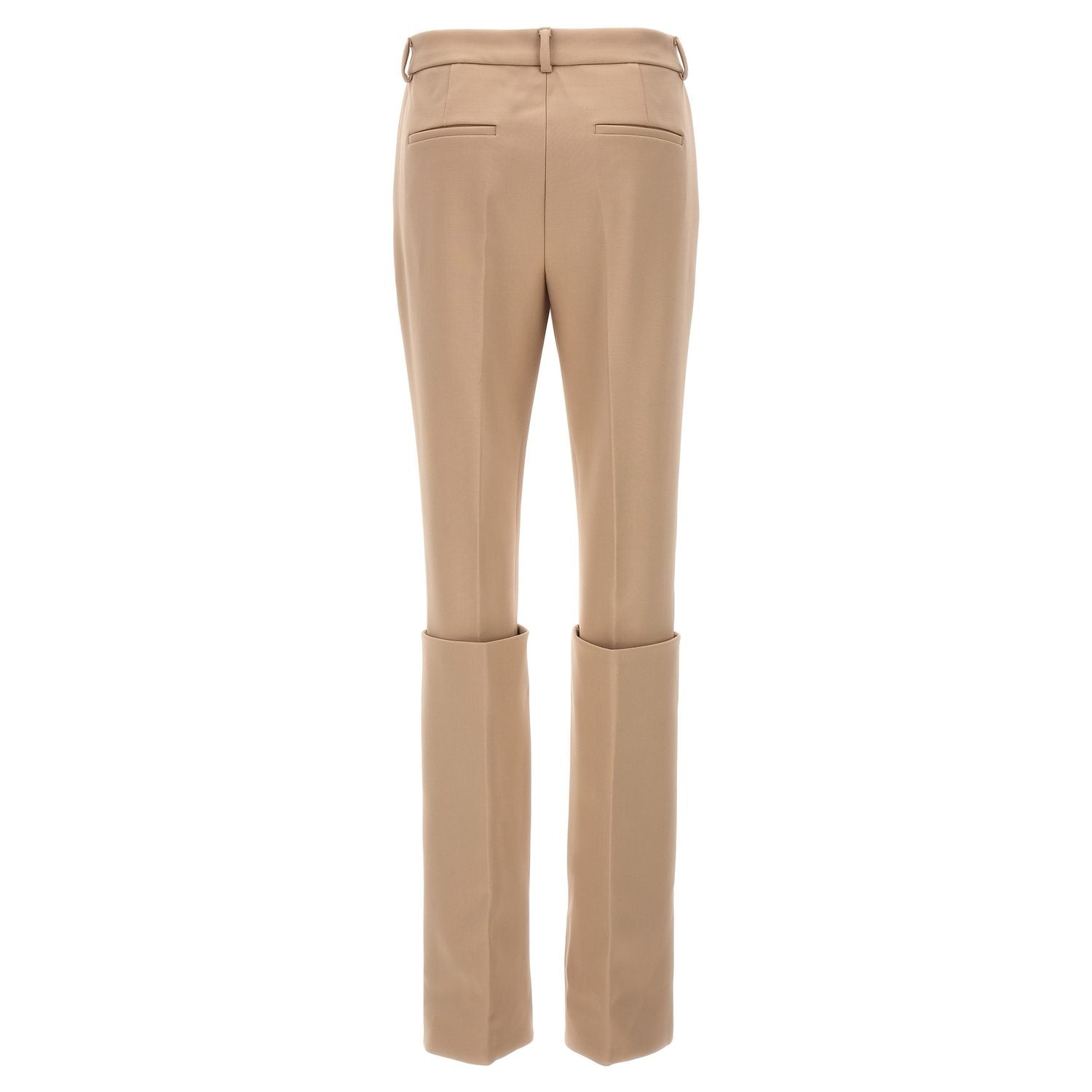 Sportmax Beige Polyester Dress Pants