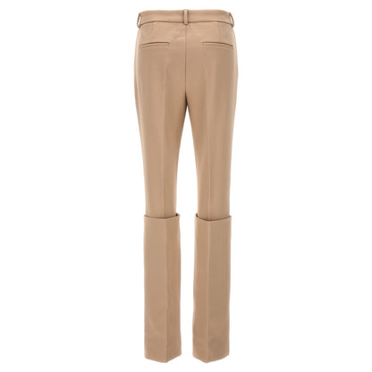 Sportmax Beige Polyester Dress Pants