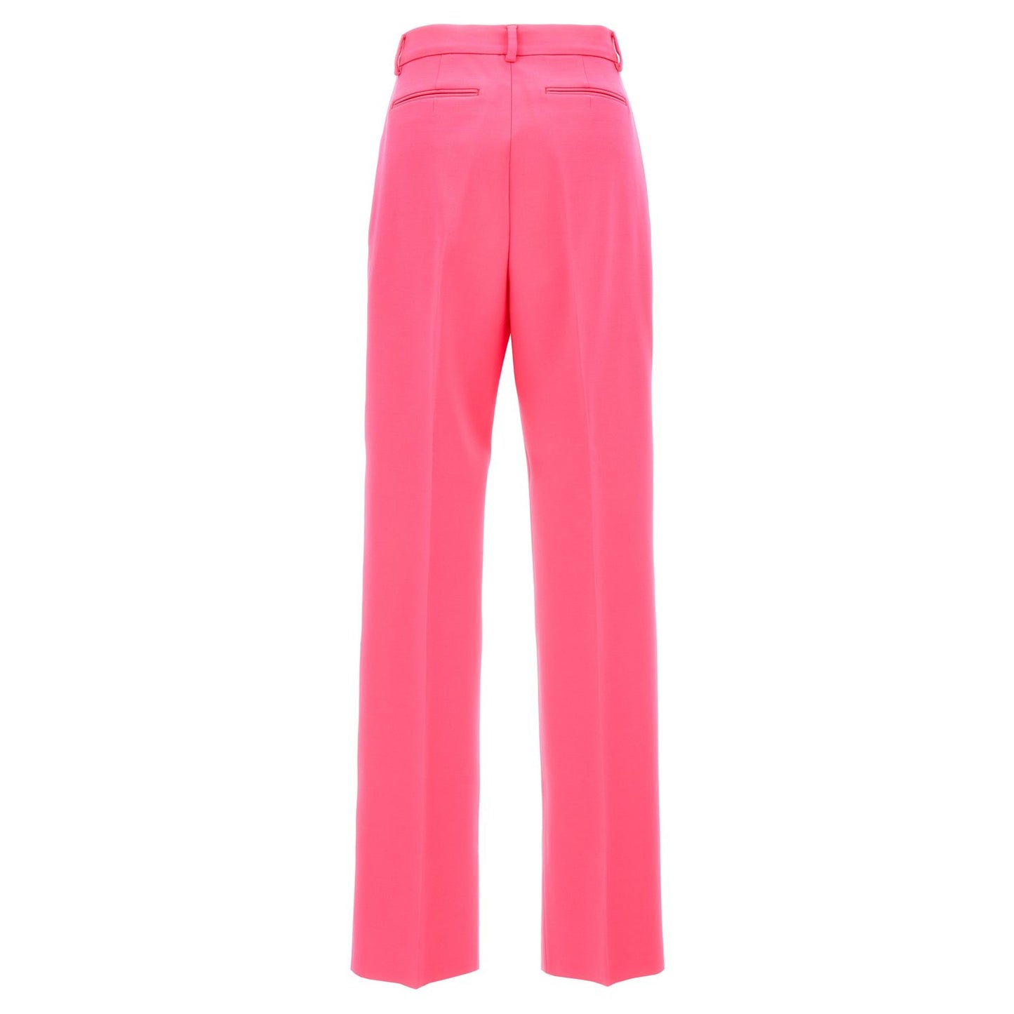 Sportmax Fuchsia Virgin Wool Casual Pants