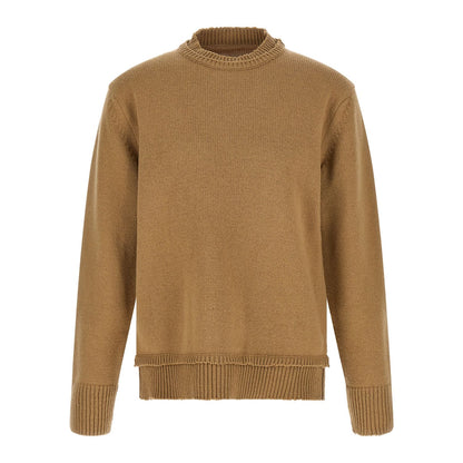 Maison Margiela Beige Wool Cardigan