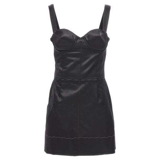 Maison Margiela Black Acetate Short Dress