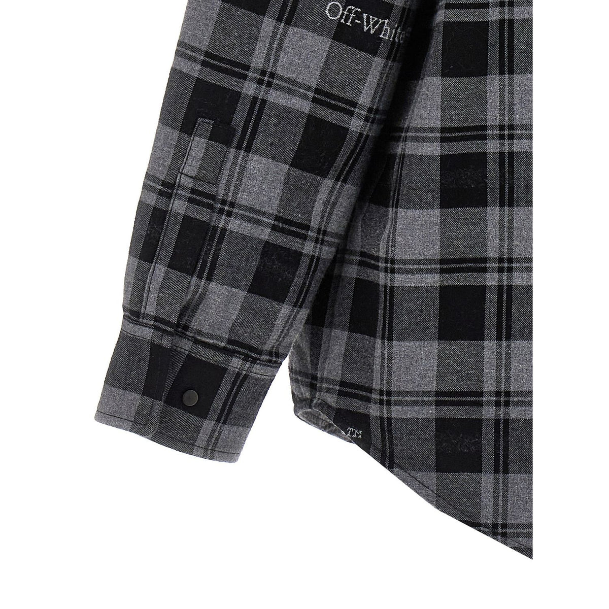 Off-White Gray Cotton Shell Jacket