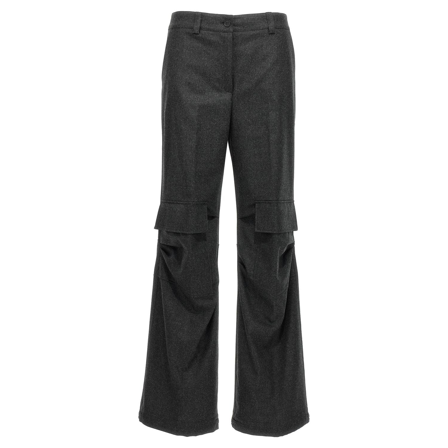 P.A.R.O.S.H. Gray Virgin Wool Cargo Pants