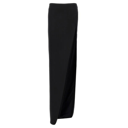 Ann Demeulemeester Black Lamb Leather Mini Skirt