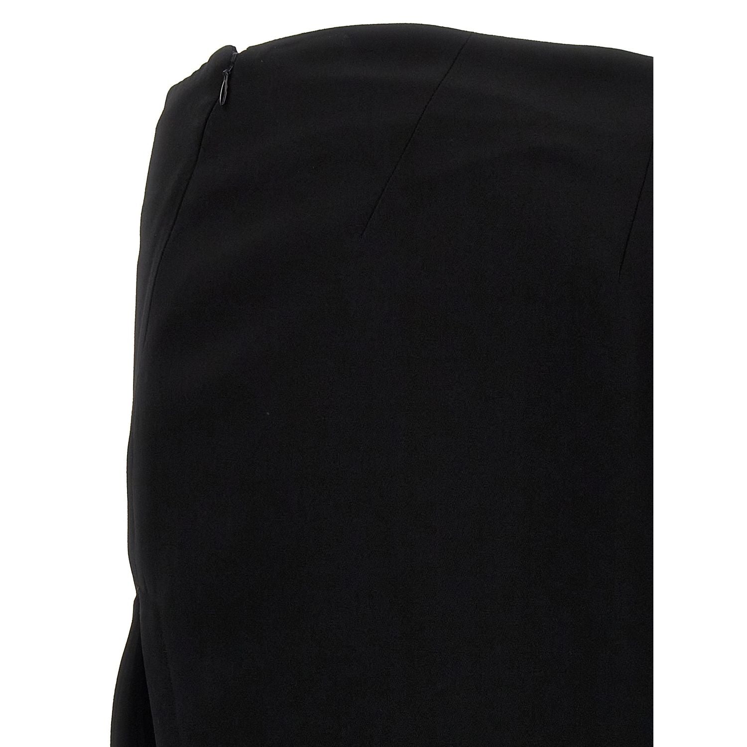 Ann Demeulemeester Black Lamb Leather Mini Skirt