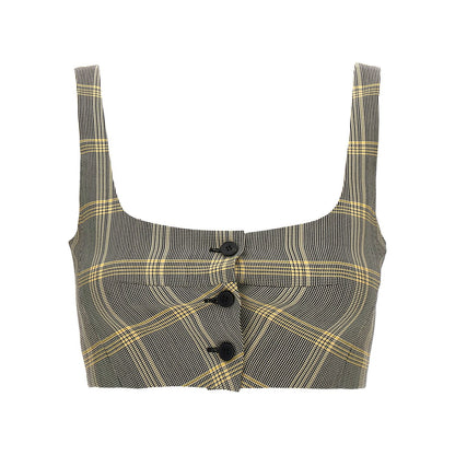 Marni Multicolor Virgin Wool Sleeveles T-Shirt