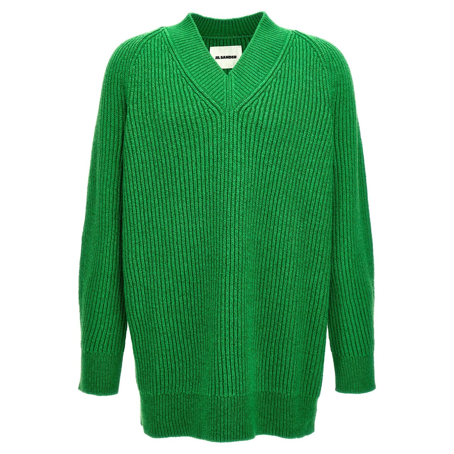 Jil Sander Bicolor Cotton Cardigan