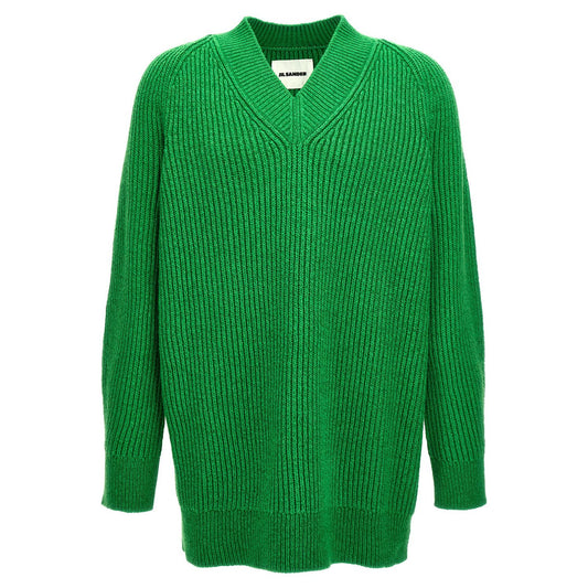 Jil Sander Bicolor Cotton Cardigan
