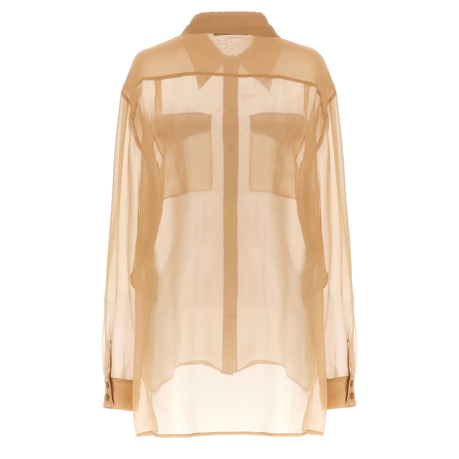 Alberta Ferretti Beige Silk Blouse