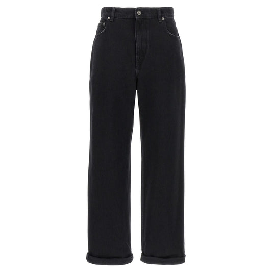 Golden Goose Black Cotton Relaxed Fit Jeans