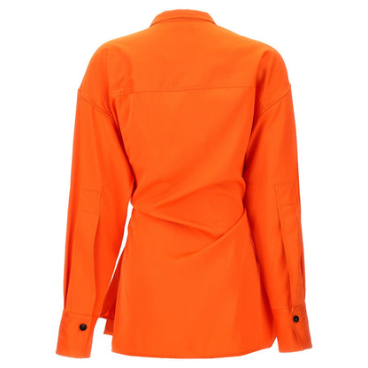 Ferragamo Orange Viscose Blouse