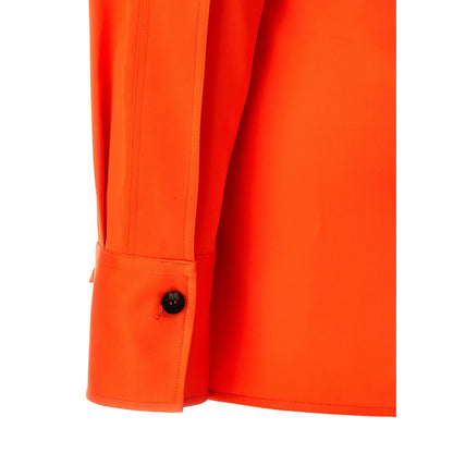 Ferragamo Orange Viscose Blouse