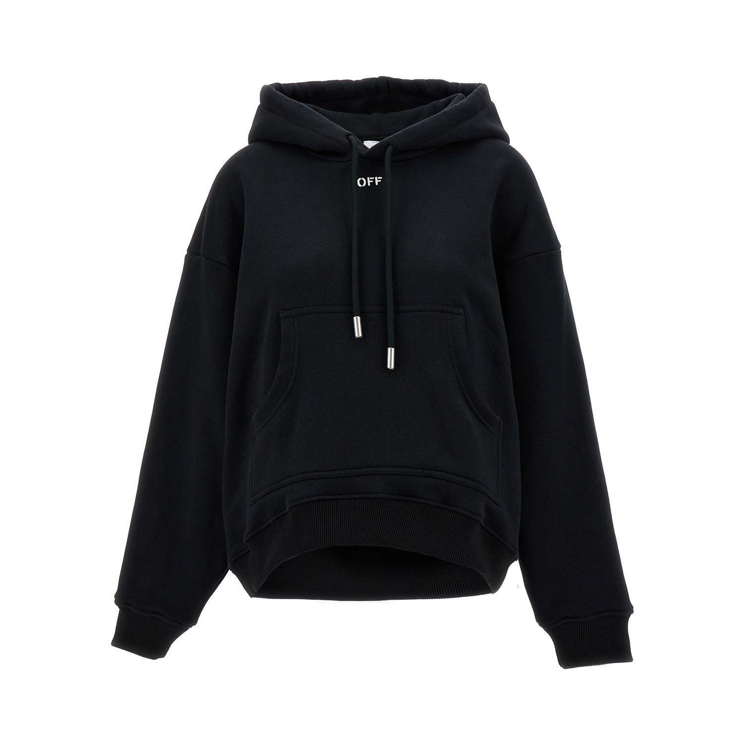 Off-White Black Cotton Hoodie