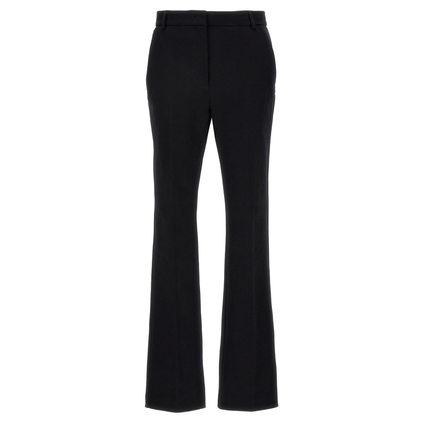 Sportmax Black Cotton Casual Pants