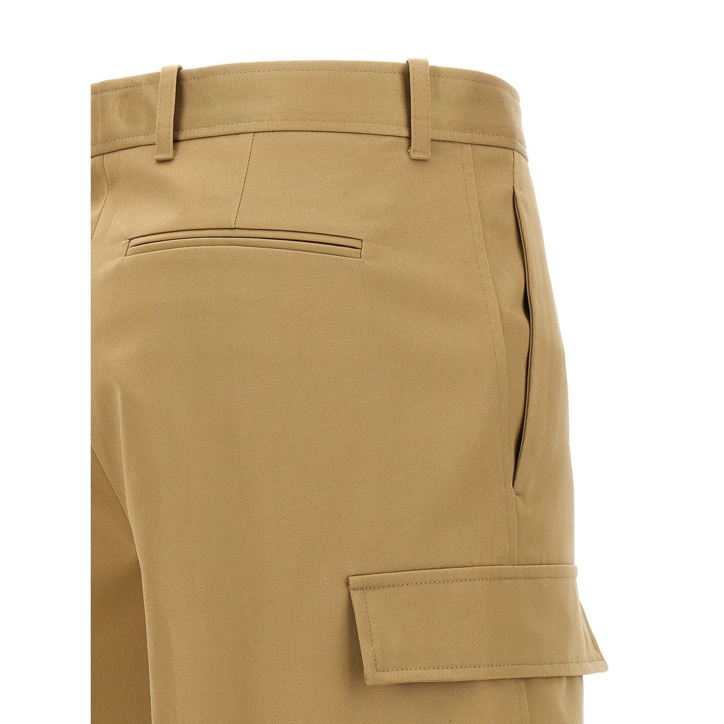 Versace Beige Cotton Cargo Pants
