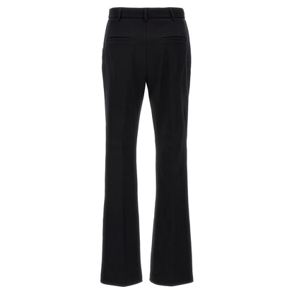 Sportmax Black Cotton Casual Pants