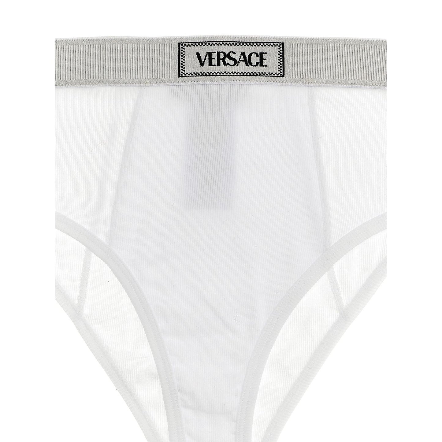 Versace White Cotton Briefs