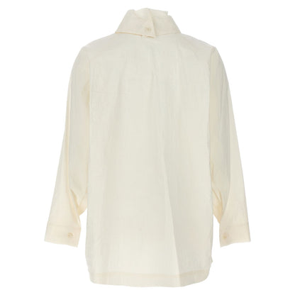 Issey Miyake White Fibers Blouse