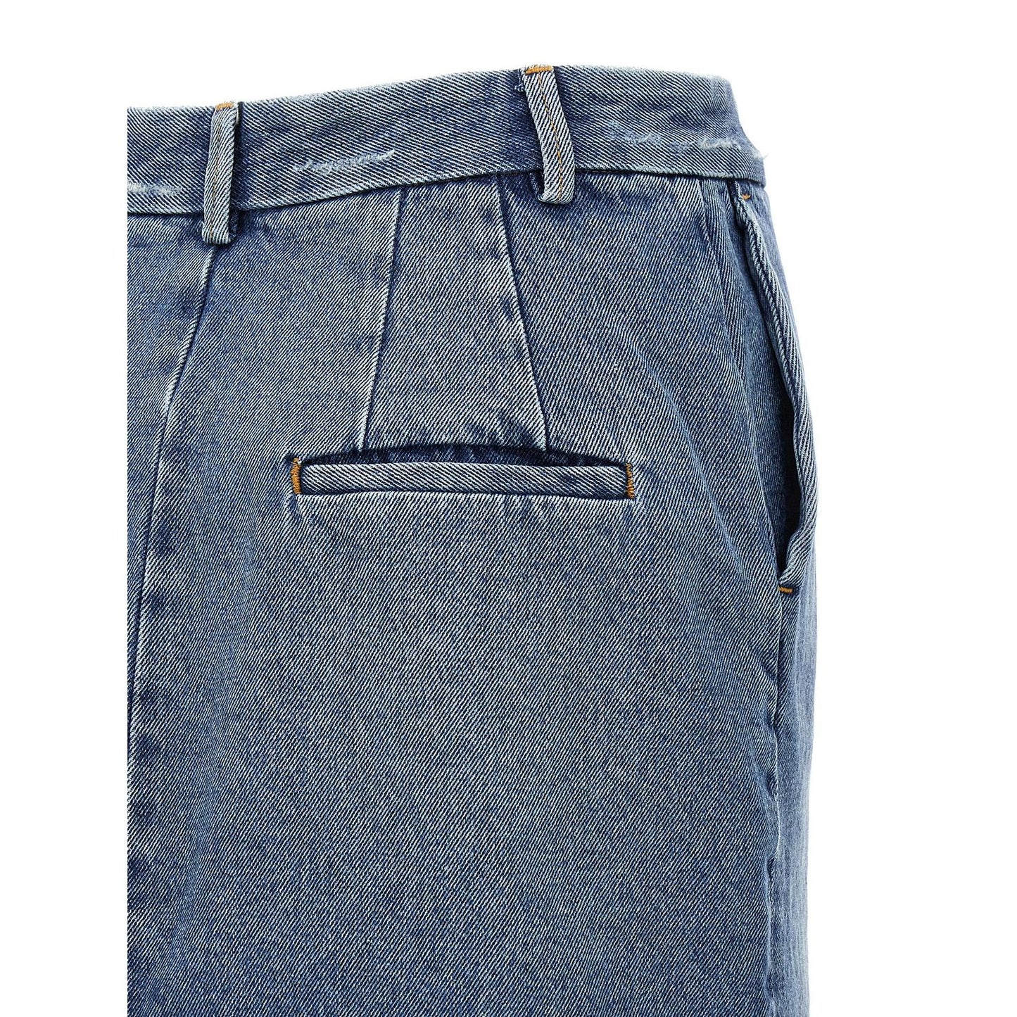 Armarium Blue Cotton Long Skirt