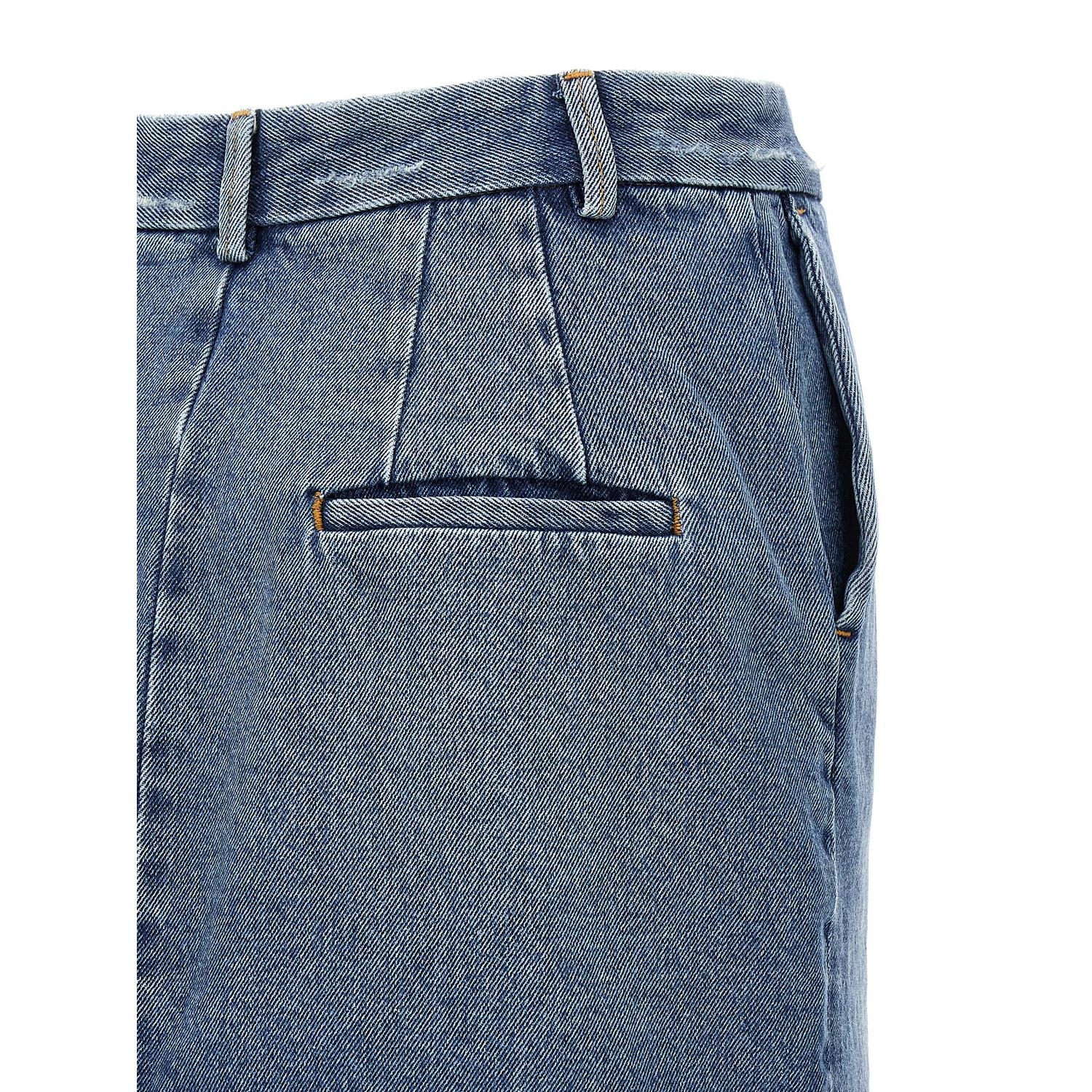 Armarium Blue Cotton Long Skirt