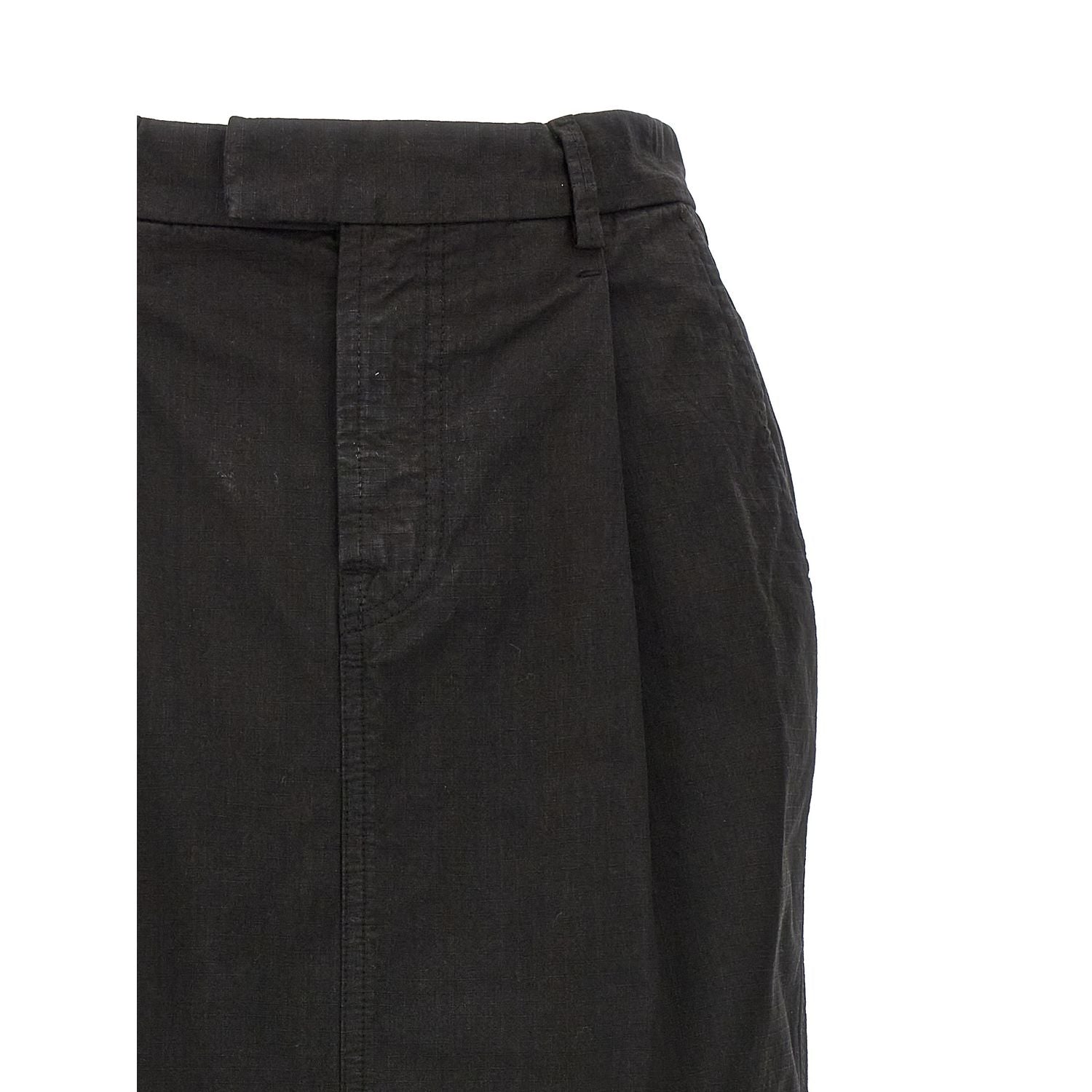 Armarium Black Cotton Mini Skirt