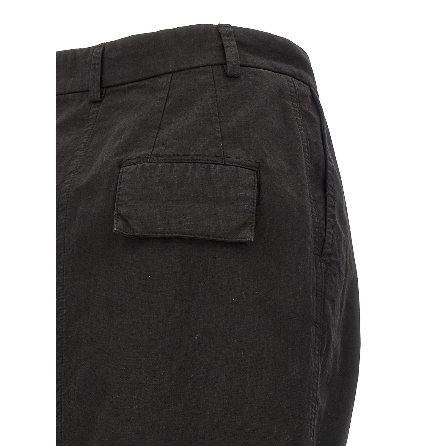 Armarium Black Cotton Mini Skirt