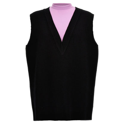 Jil Sander Multicolor Wool Sleeveles Sweater