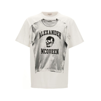 Alexander McQueen Bicolor Cotton T-Shirt