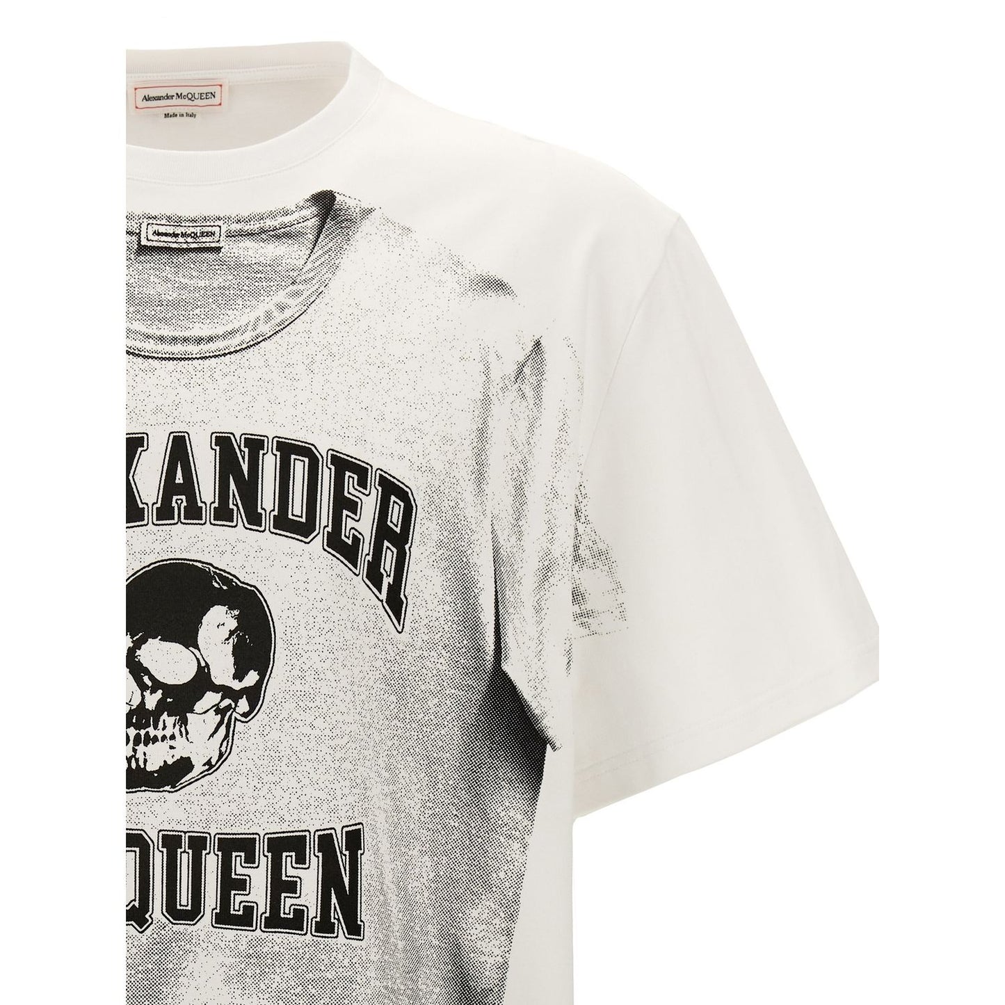 Alexander McQueen Bicolor Cotton T-Shirt
