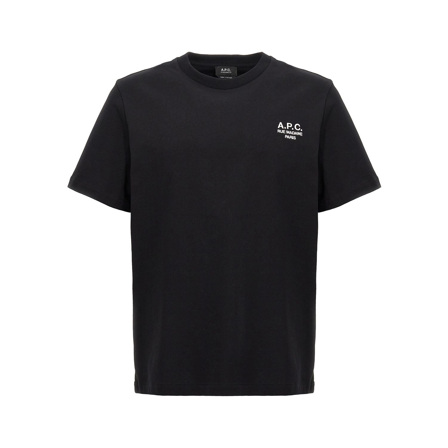 A.P.C. Black Cotton T-Shirt