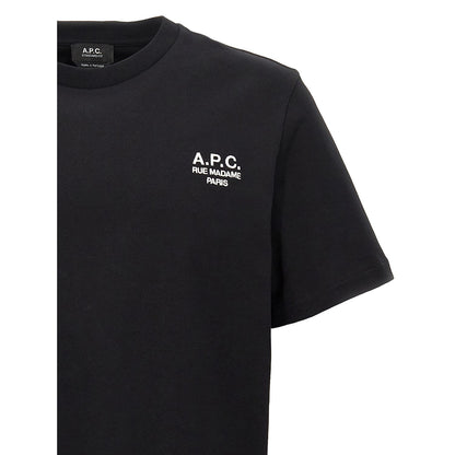 A.P.C. Black Cotton T-Shirt