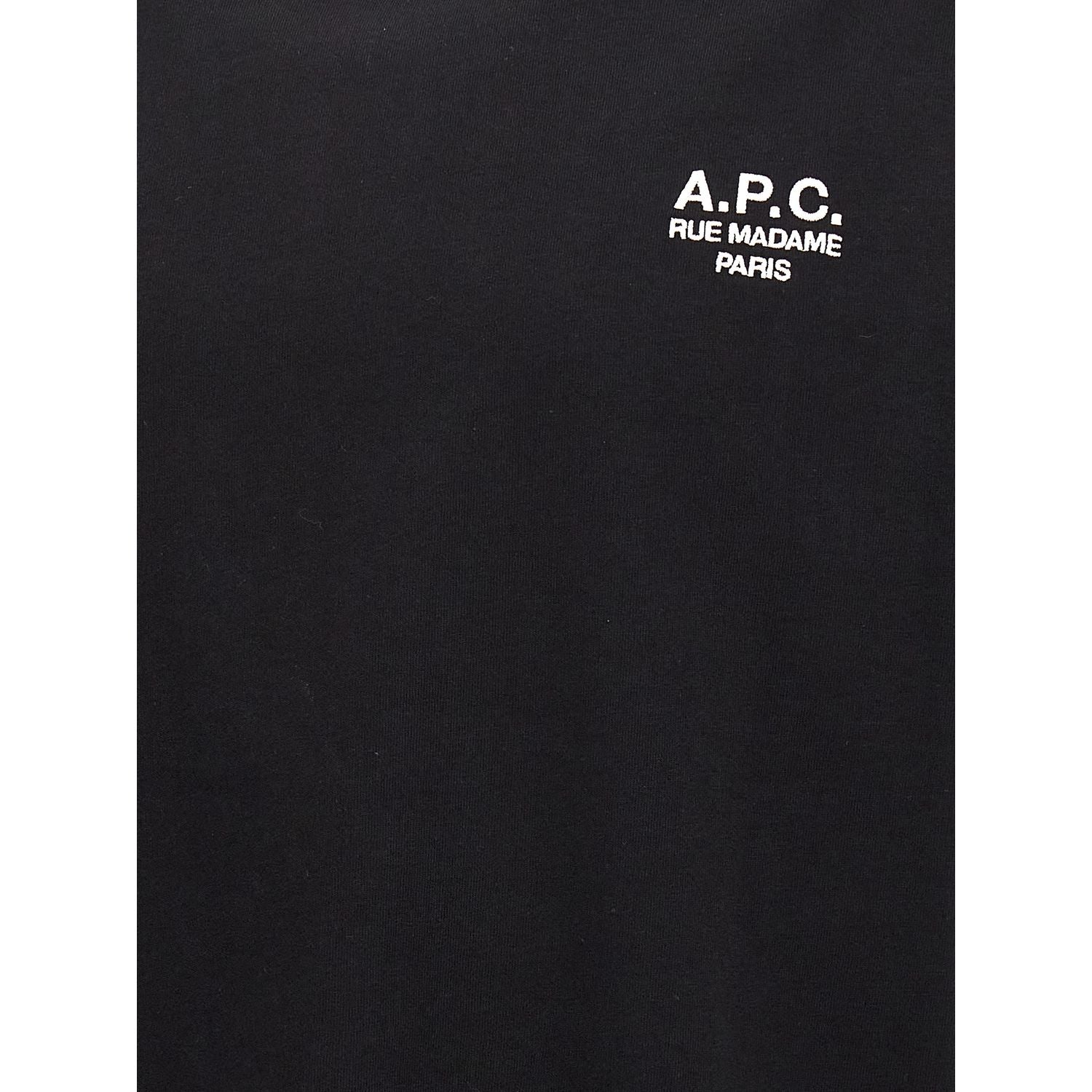 A.P.C. Black Cotton T-Shirt