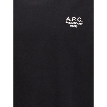 A.P.C. Black Cotton T-Shirt