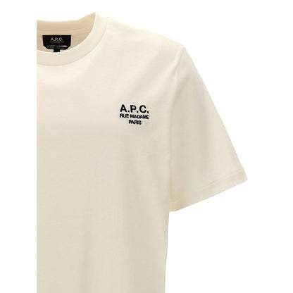 A.P.C. White Cotton T-Shirt