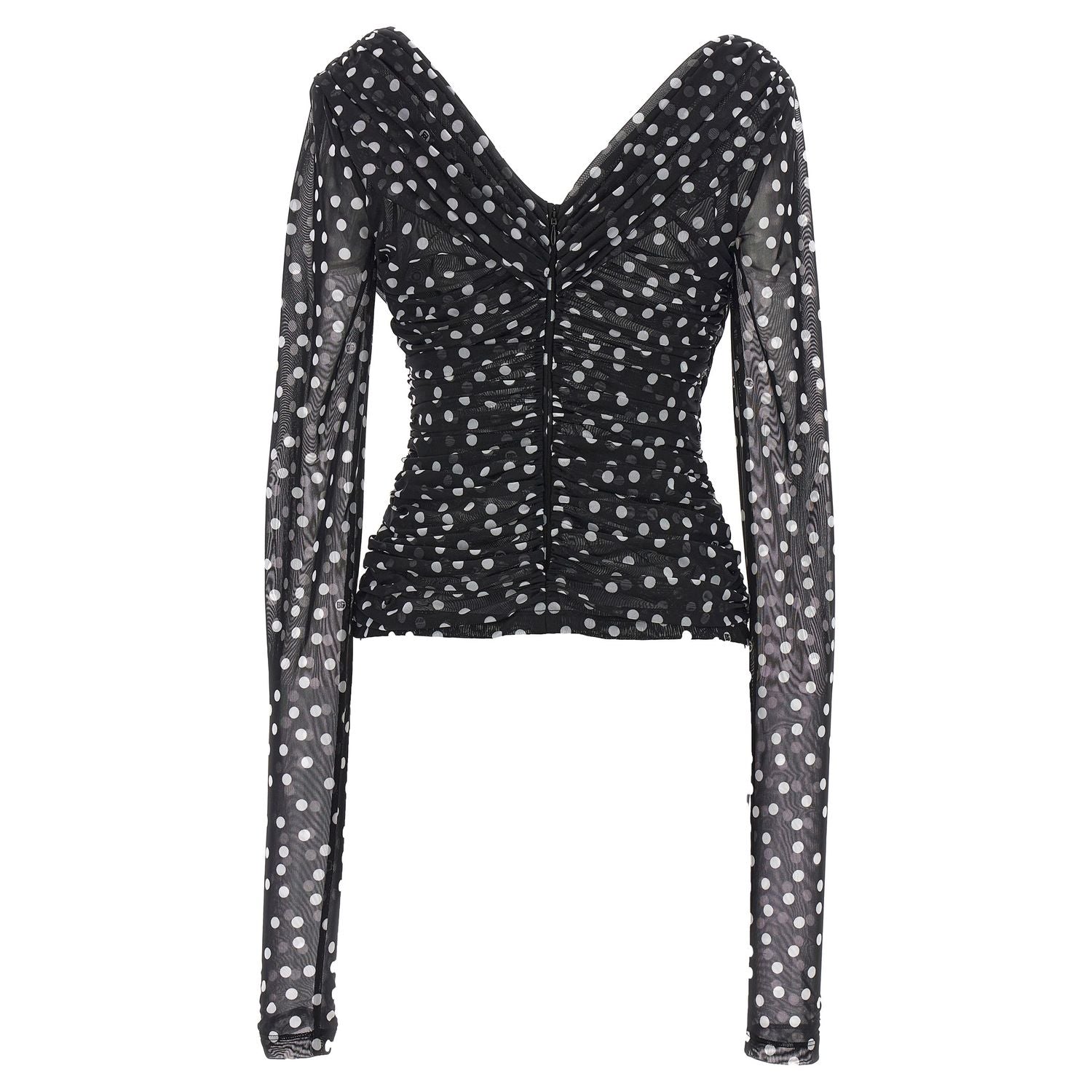 Dolce & Gabbana Bicolor Polyamide Tank Tops