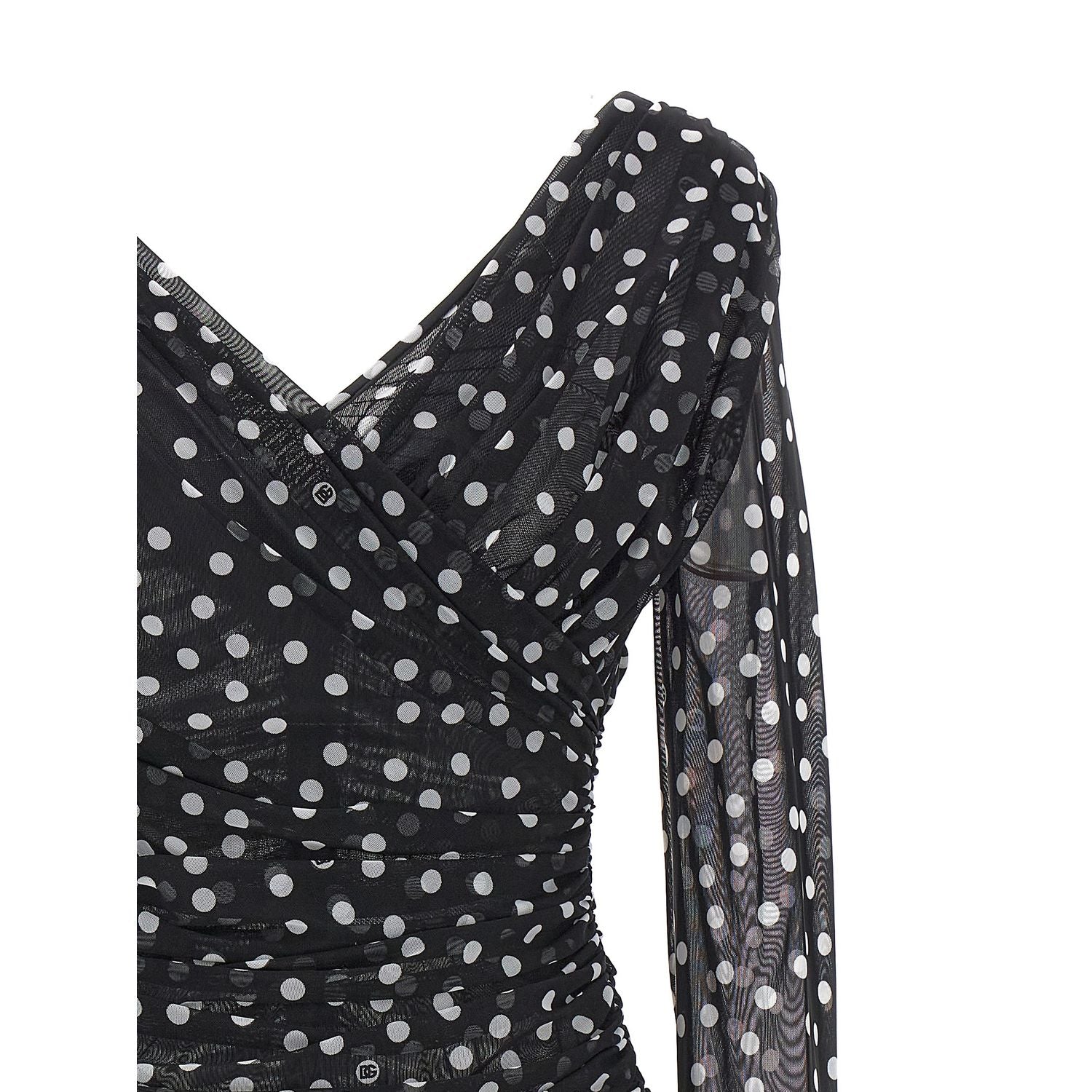 Dolce & Gabbana Bicolor Polyamide Tank Tops